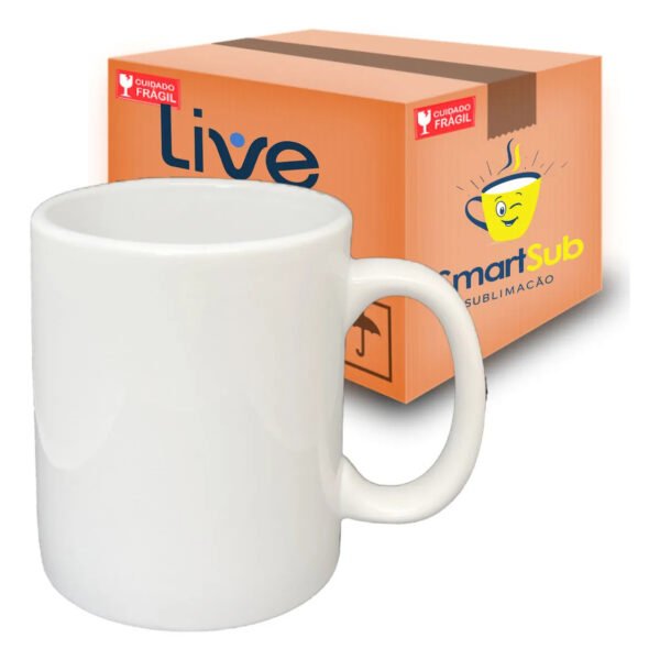 Canecas Para Sublimação Smartsub Aaa Live! Branco