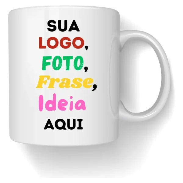 Caneca De Porcelana Branca OFERTA