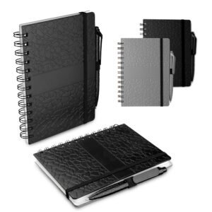 Caderno B6 Capa em ABS com Caneta